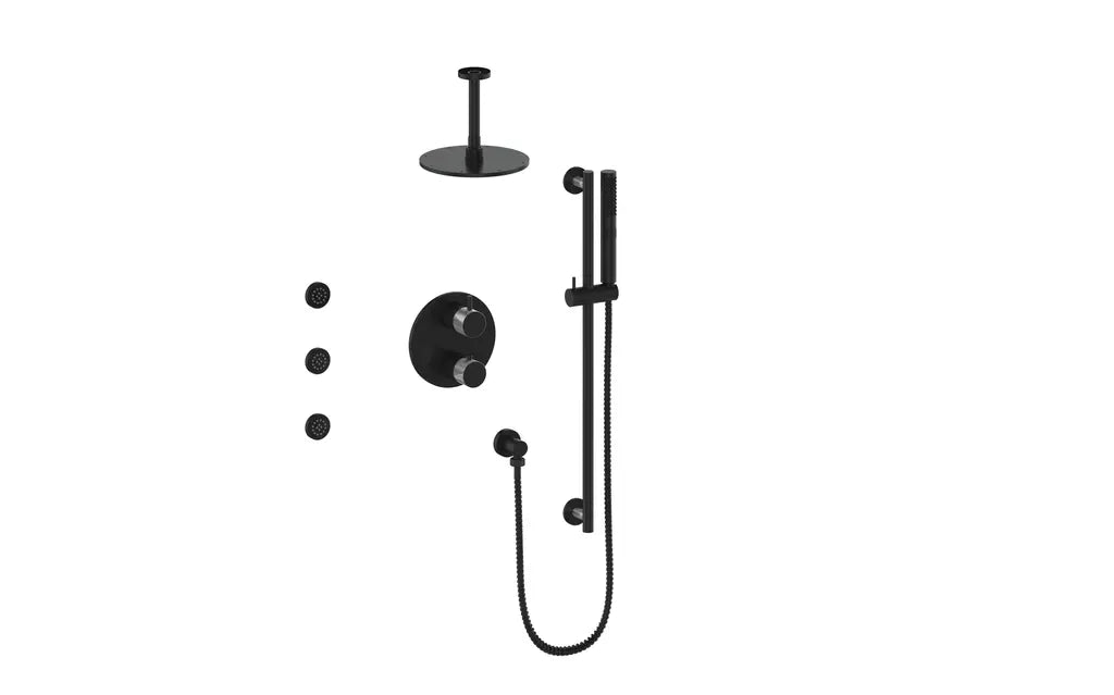 DRAVA 3-WAY TH SHOWER KIT WITH BODY JETS AND 6" CEILING ARM N/A - Plumbing Market