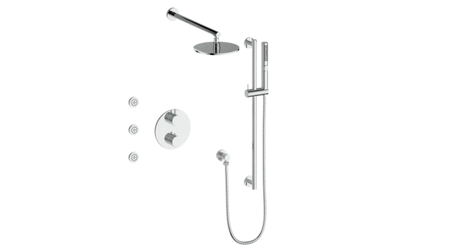 DRAVA 3-WAY TH SHOWER KIT WITH BODY JETS - Plumbing Market