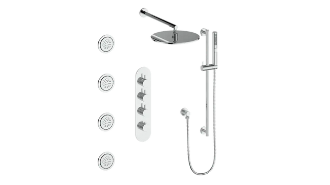 DRAVA 3-WAY TH SHOWER KIT WITH BODY JETS - Plumbing Market