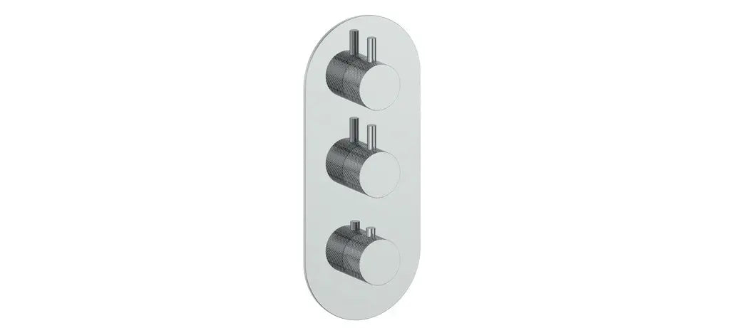DRAVA TRIM FOR 3/4" HIGH-FLOW TH VALVE WITH 2 VOLUME CONTROLS - Plumbing Market