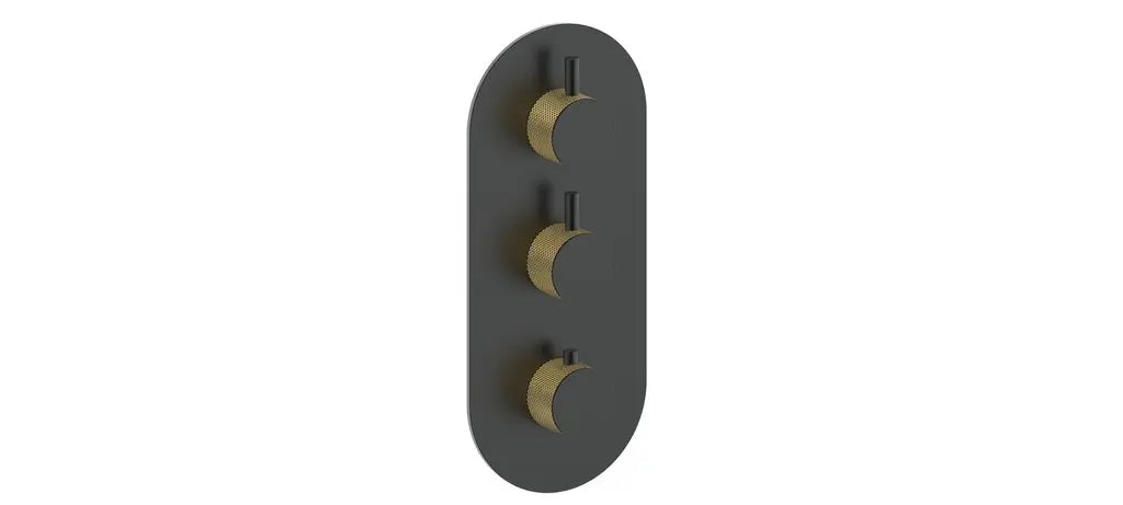 DRAVA TRIM FOR 3/4" HIGH-FLOW TH VALVE WITH 2 VOLUME CONTROLS - Plumbing Market