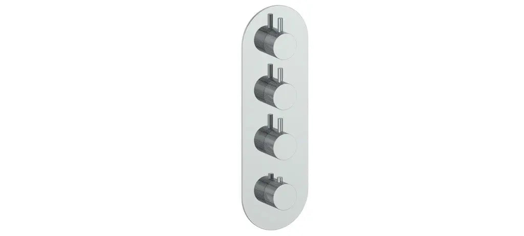 DRAVA TRIM FOR 3/4" HIGH-FLOW TH VALVE WITH 3 VOLUME CONTROLS - Plumbing Market
