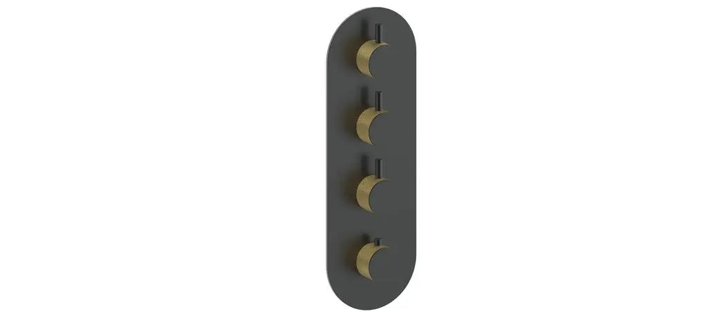DRAVA TRIM FOR 3/4" HIGH-FLOW TH VALVE WITH 3 VOLUME CONTROLS - Plumbing Market