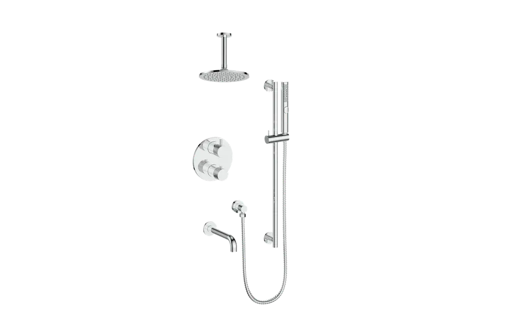 DRAVA TRIM FOR 3-WAY TH SHOWER KIT WITH 6" CEILING ARM N/A - Plumbing Market