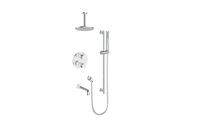 DRAVA TRIM FOR 3-WAY TH SHOWER KIT WITH 6" CEILING ARM N/A - Plumbing Market