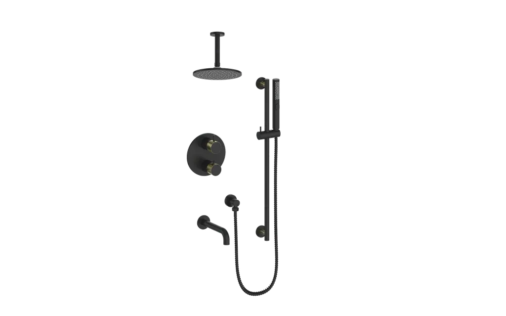 DRAVA TRIM FOR 3-WAY TH SHOWER KIT WITH 6" CEILING ARM N/A - Plumbing Market