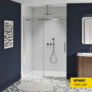 Zitta Stile Shower door 60", in alcove, in chrome DS16000ASTC21