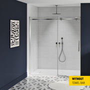 Zitta Stile Shower door 72", in alcove, in chrome DS17200ASTC21