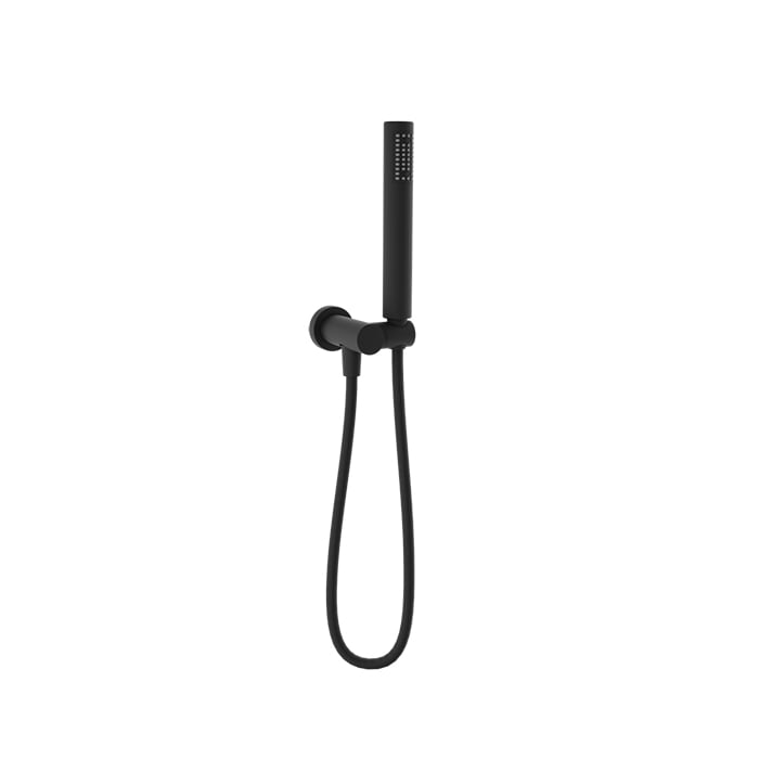 Baril 1-spray Hand Shower on Wall-Mounted Supply Elbow DSP-2561-19 in Matte Black