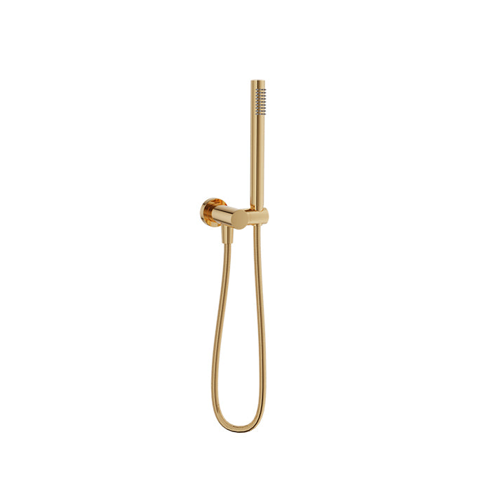 Baril 1-spray Hand Shower on Wall-Mounted Supply Elbow DSP-2604-19 in Gold