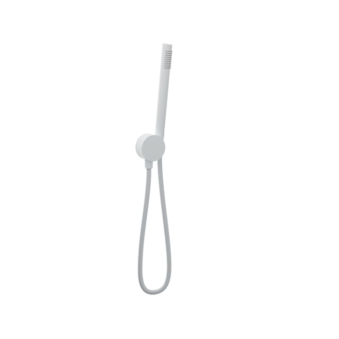 Baril 1-spray Hand Shower on Wall-Mounted Supply Elbow DSP-2604-21 in White