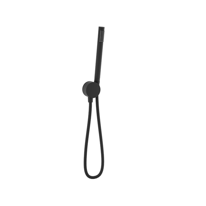 Baril 1-spray Hand Shower on Wall-Mounted Supply Elbow DSP-2604-21 in Matte Black