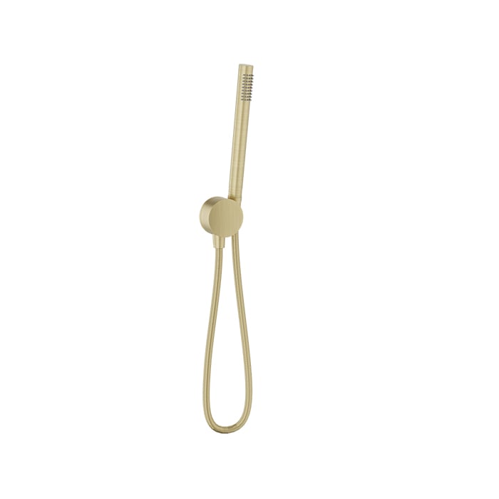 Baril 1-spray Hand Shower on Wall-Mounted Supply Elbow DSP-2604-21 in Satin Brass