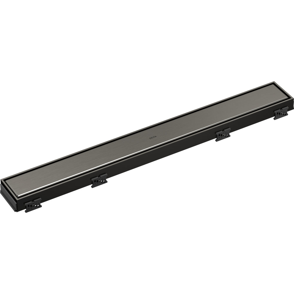 Delta 24" Reversible Linear Shower Drain Trim - Black Stainless