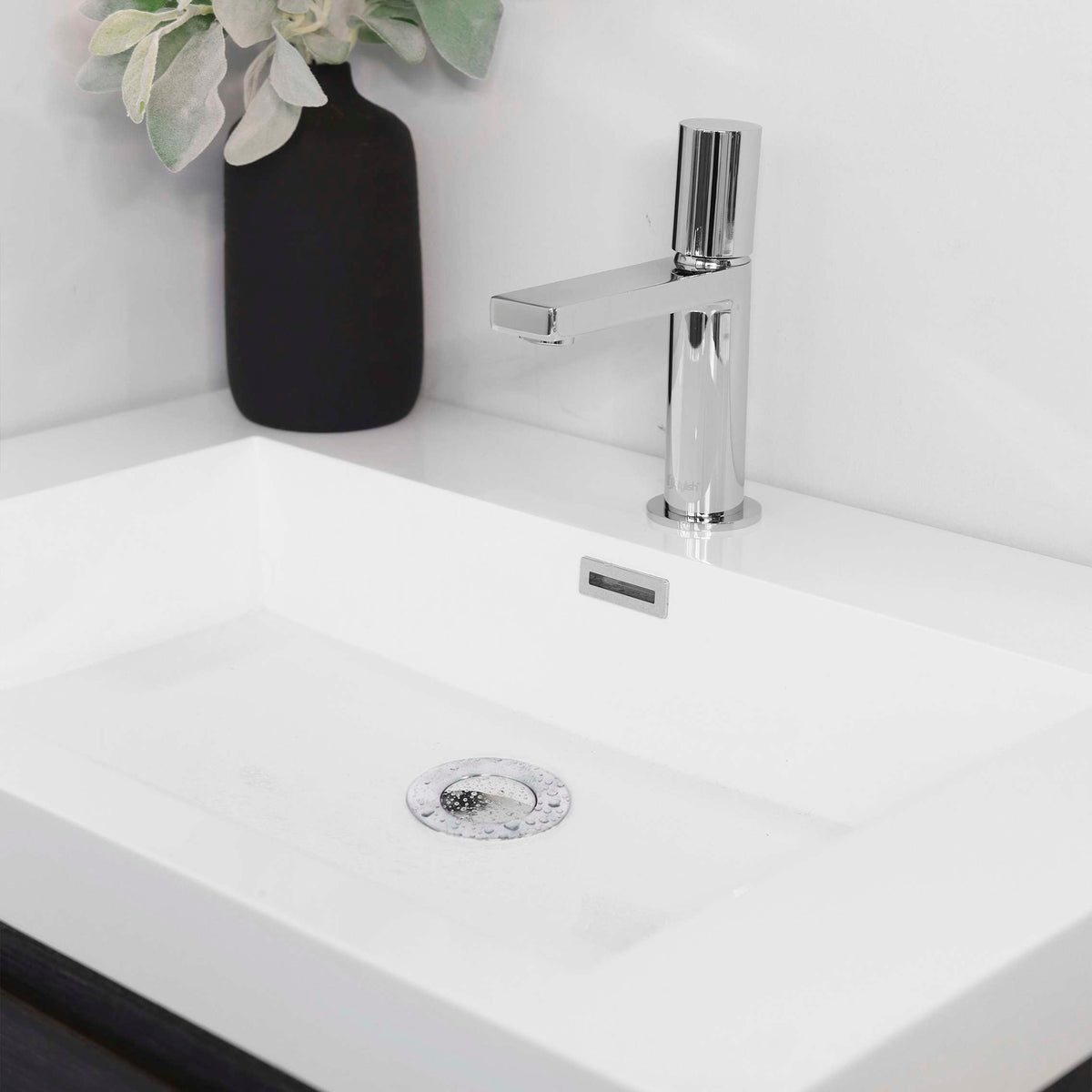 Stylish Pop-Up Bathroom Sink Drain with Overflow Polished Chrome D-700C