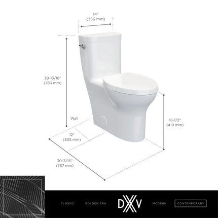 DXV Equility One-Piece Chair Height Elongated Toilet with Seat - Plumbing Market