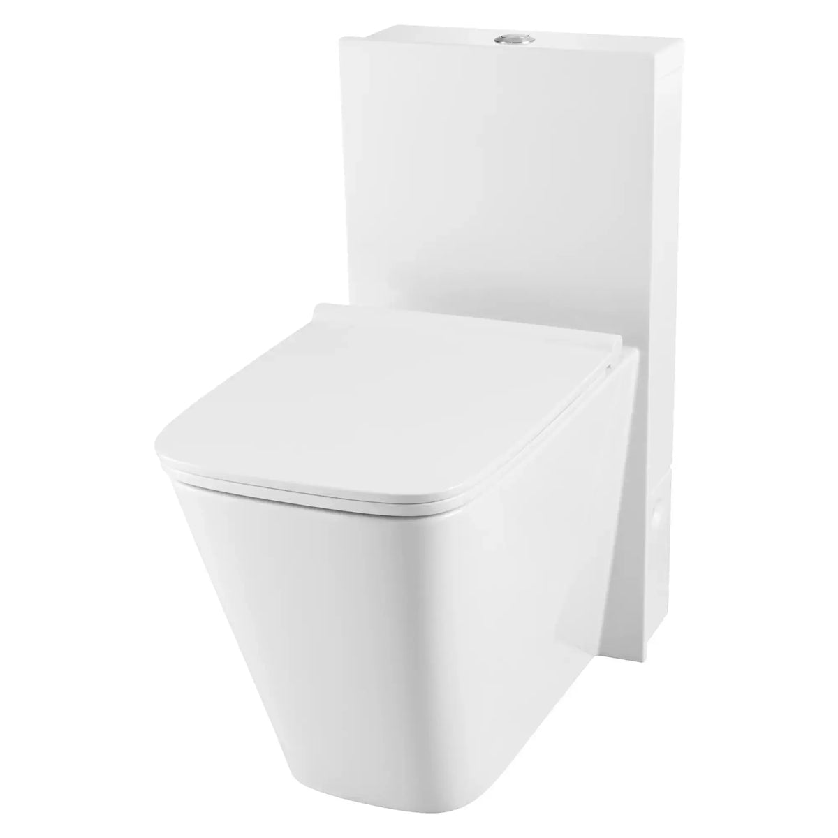 Dxv Modulus Commode DXV Modulus One-Piece Chair Height Elongated Toilet with Seat ...