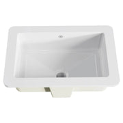 DXV POP Petite Rectangular Undermount Sink White - Plumbing Market