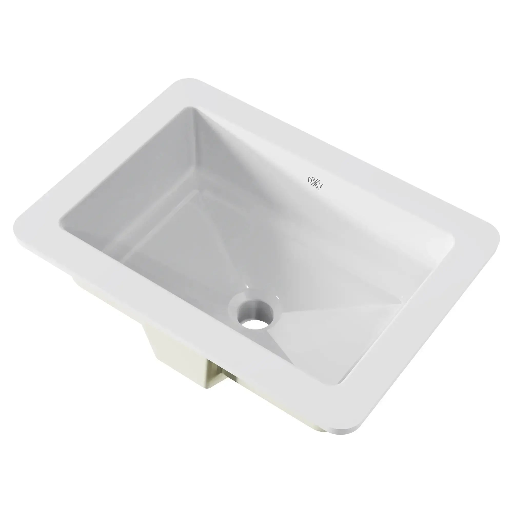 DXV POP Petite Rectangular Undermount Sink White - Plumbing Market