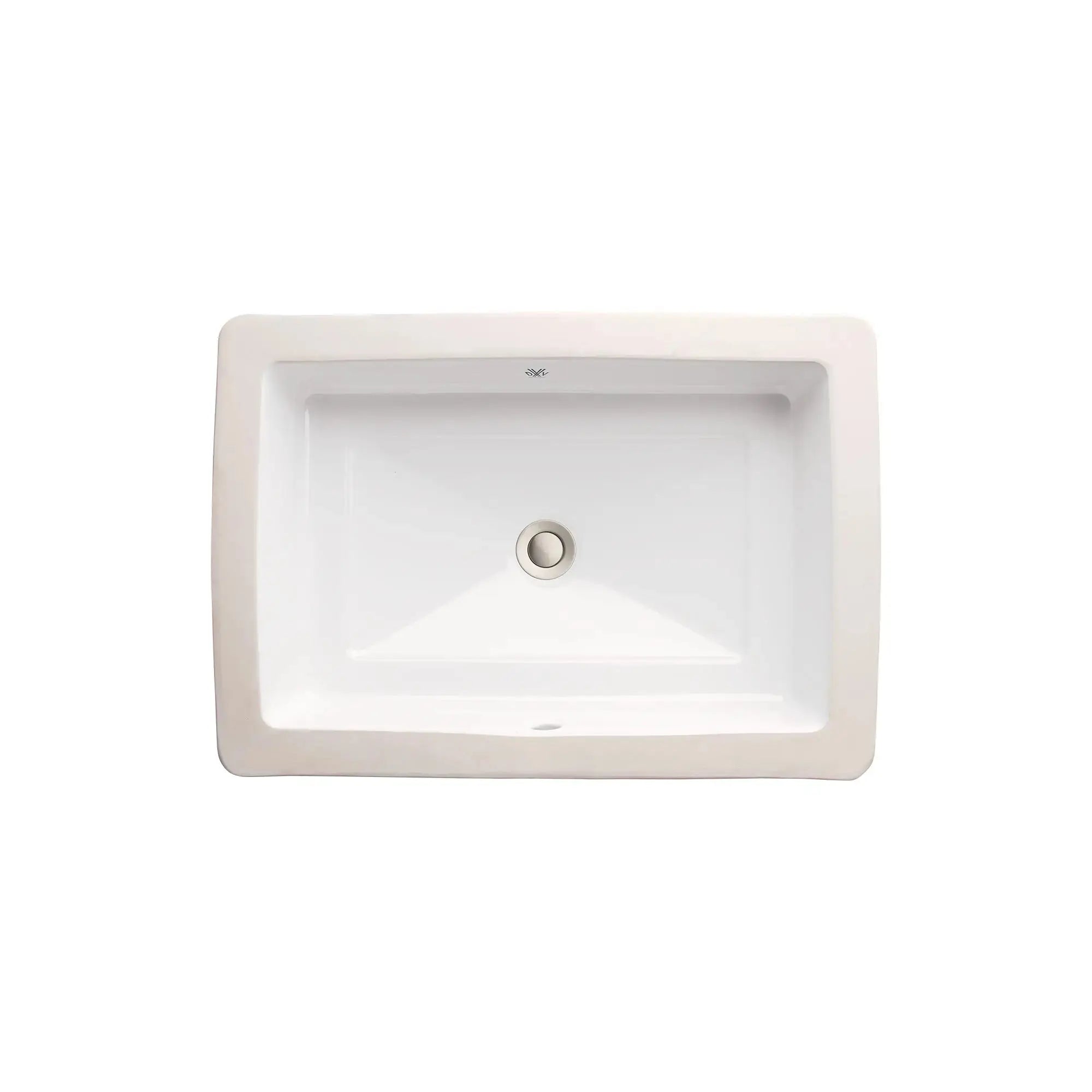 DXV POP Petite Rectangular Undermount Sink White - Plumbing Market