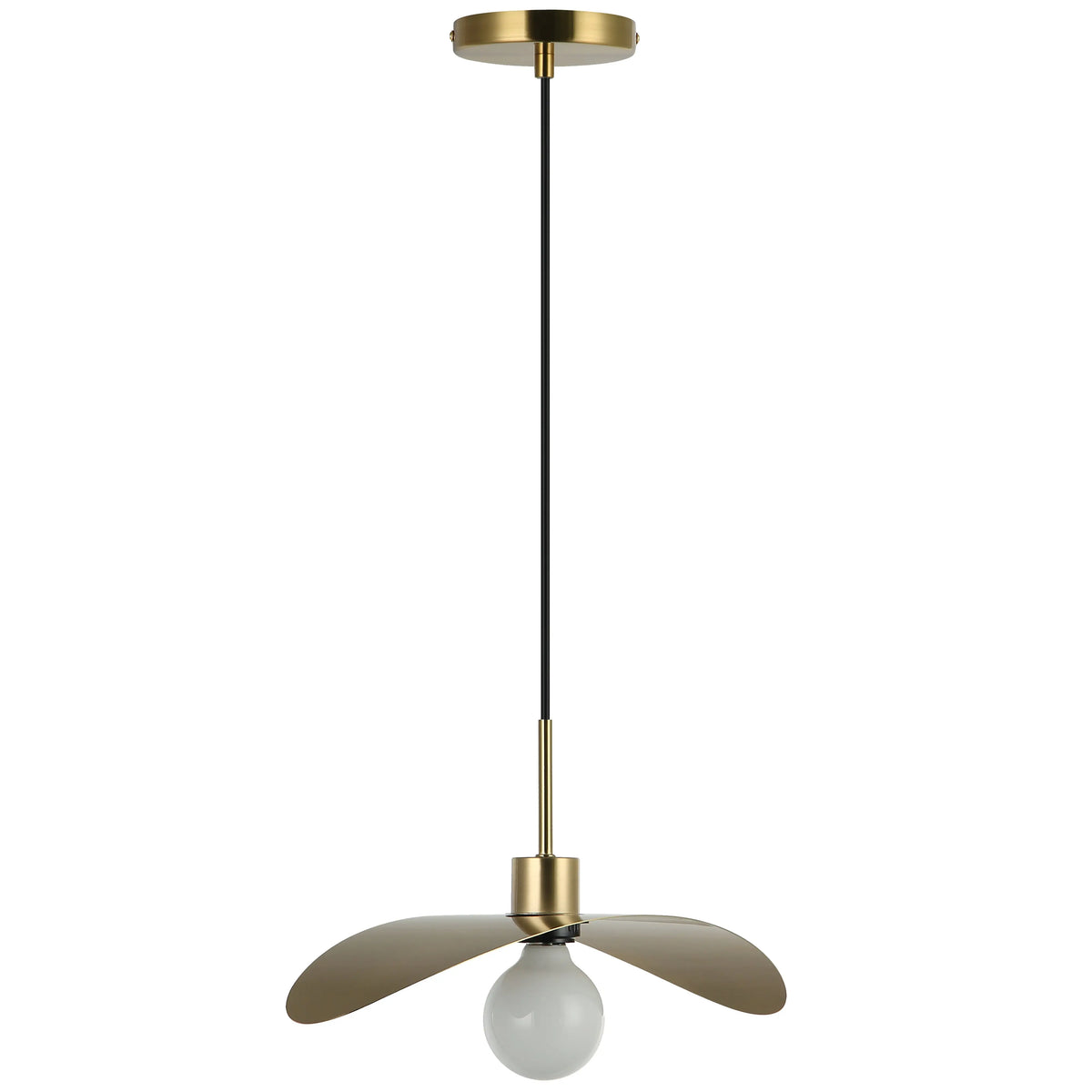 Dainolite 1 Light Aged Brass Pendant