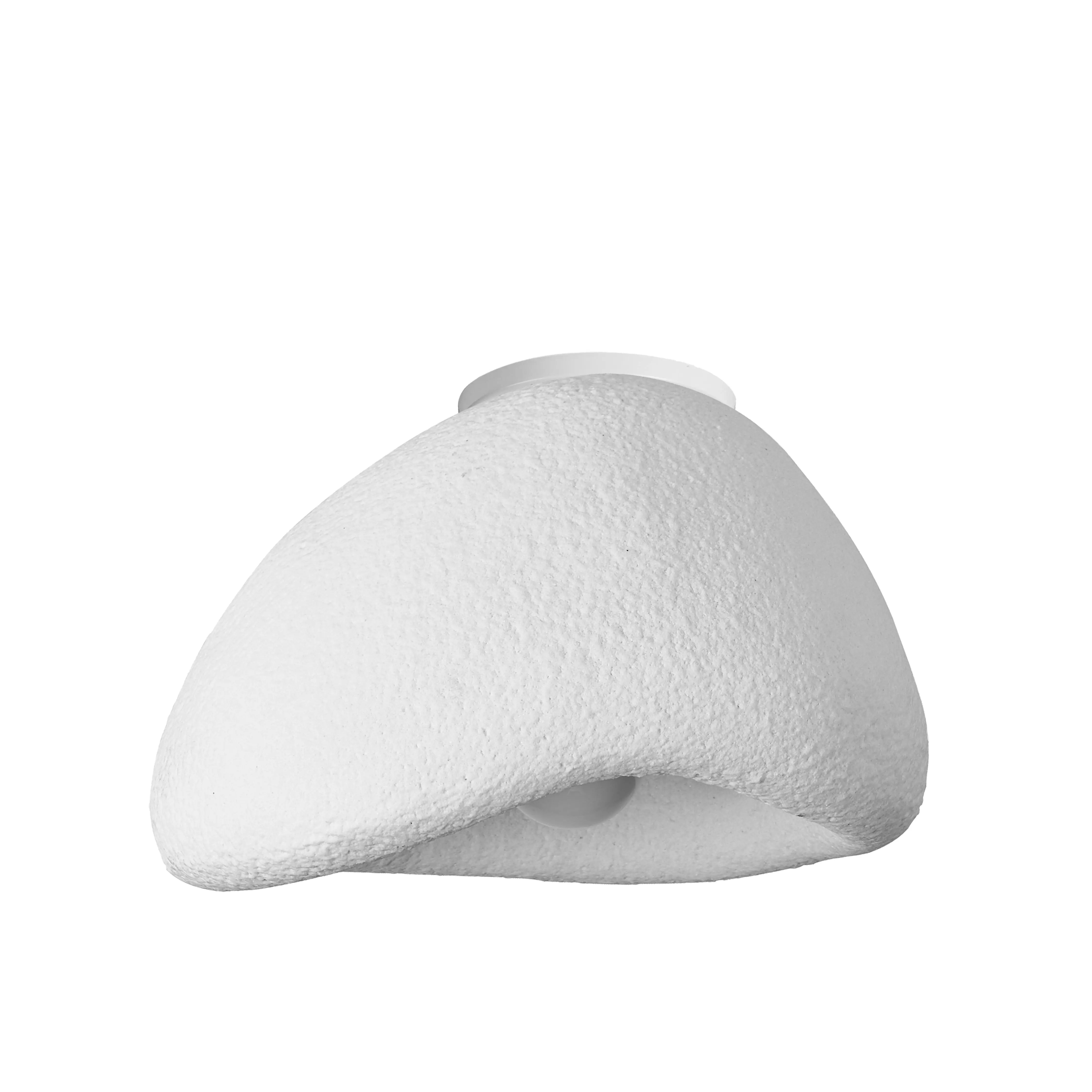 Dainolite 1 Light Flush Mount, Matte White