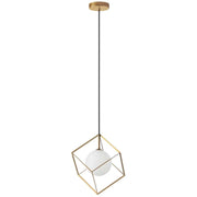 Dainolite 1 Light Halogen Pendant Gold Finish