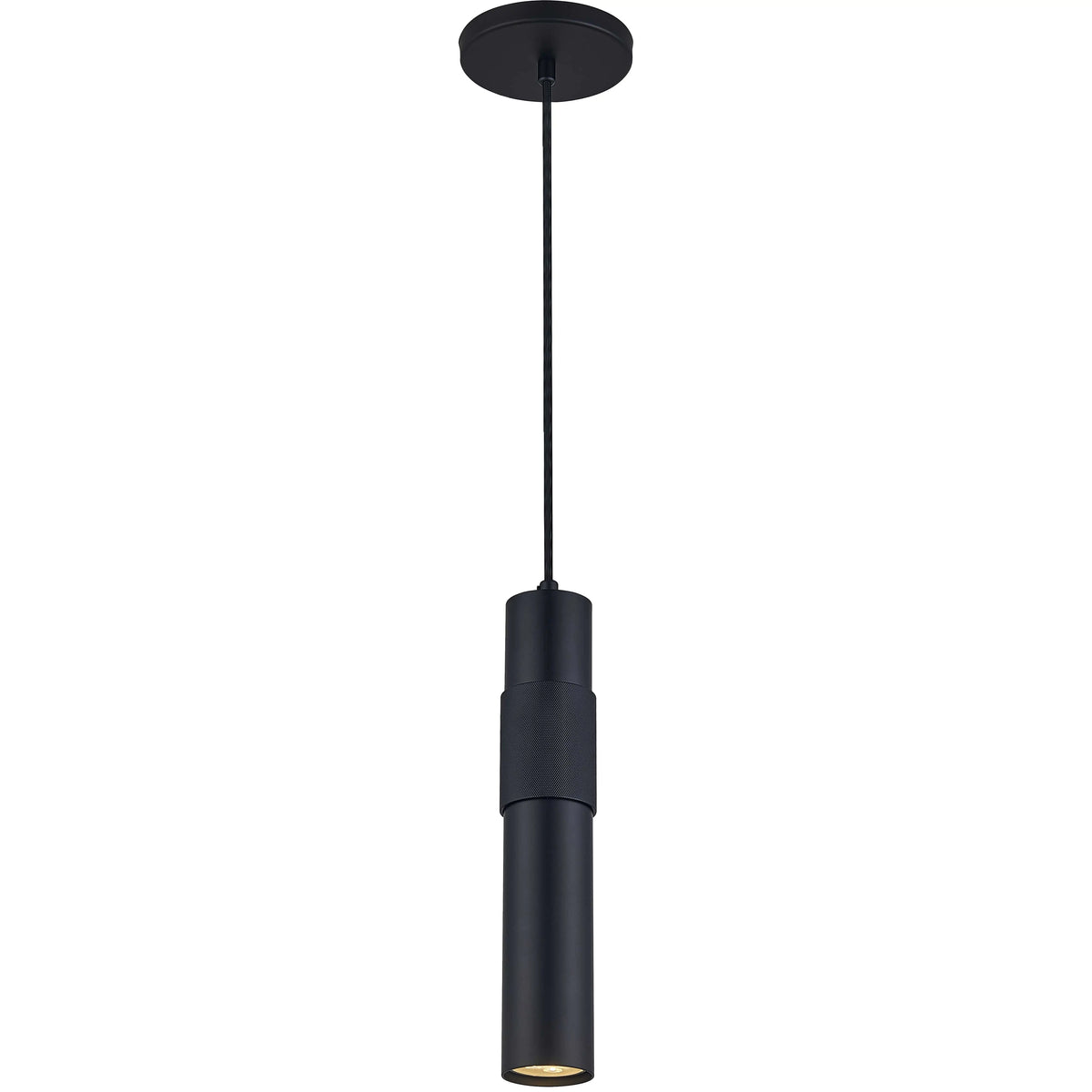 Dainolite 1 Light Halogen Pendant Matte Black