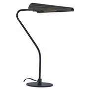 Dainolite 1 Light Incandescent Cassie Table Lamp Matte Black w/ a Matte Black Shade