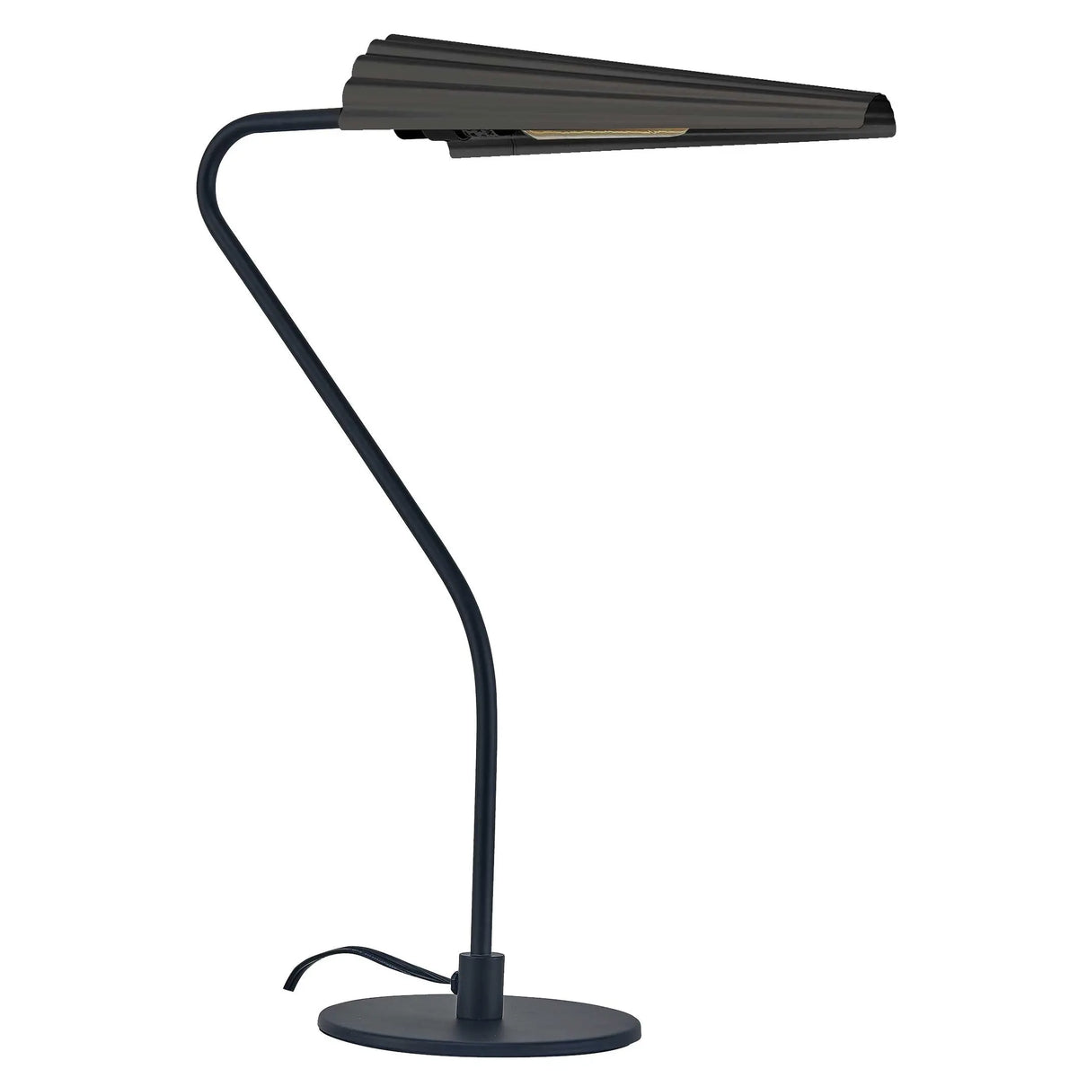 Dainolite 1 Light Incandescent Cassie Table Lamp Matte Black w/ a Matte Black Shade