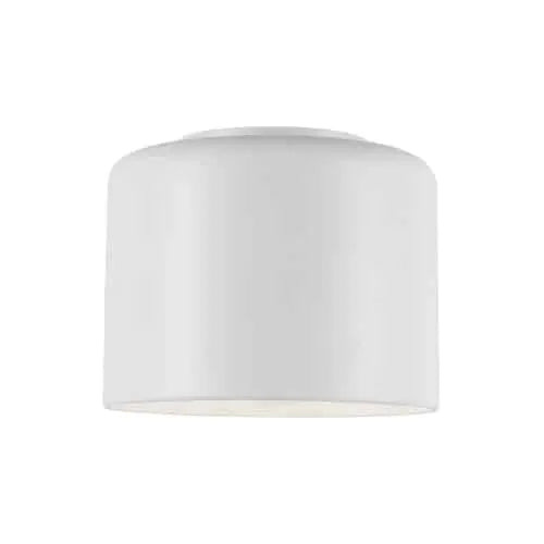 Dainolite 1 Light Incandescent Flush Mount, Matte White Shade