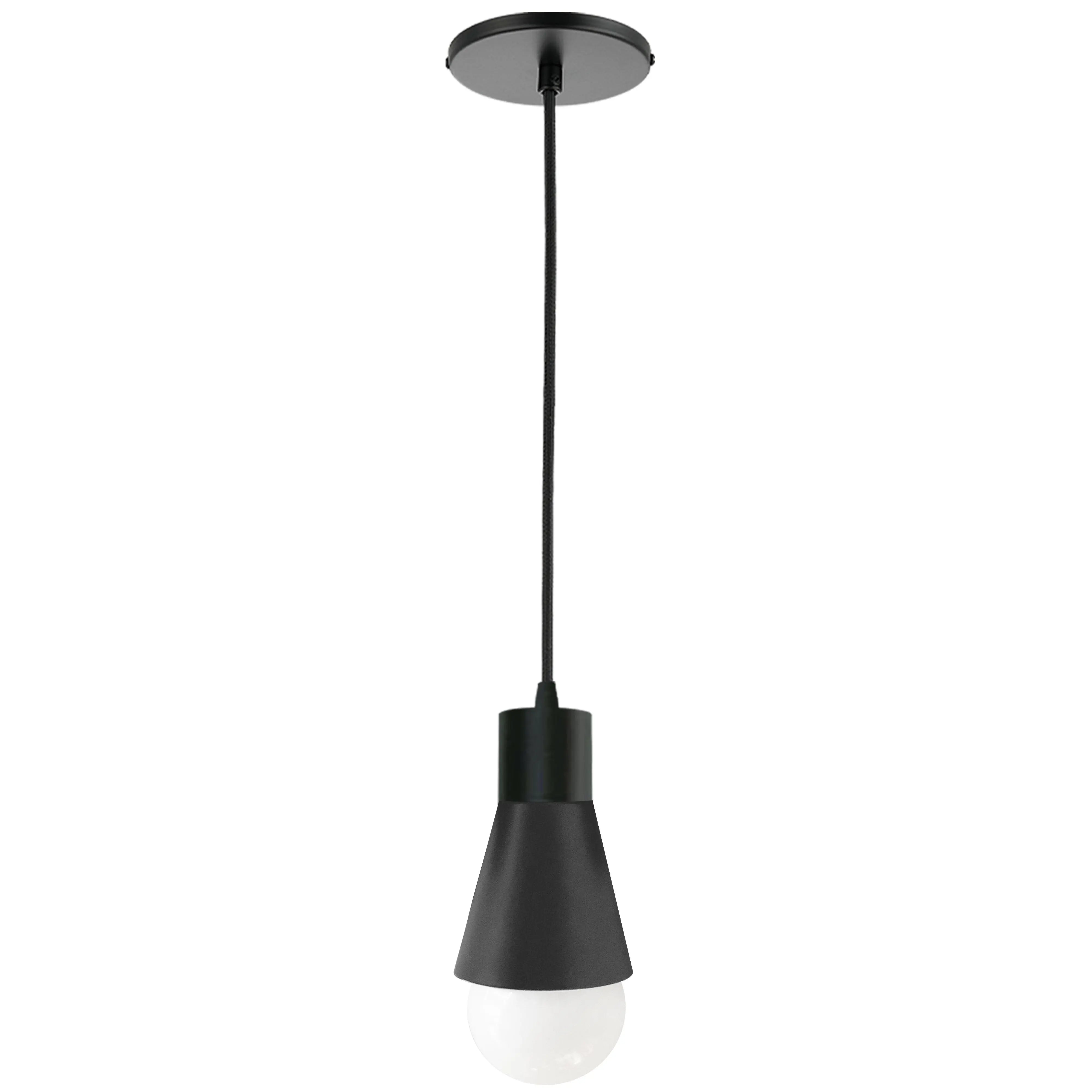 Dainolite 1 Light Incandescent Pendant Matte Black