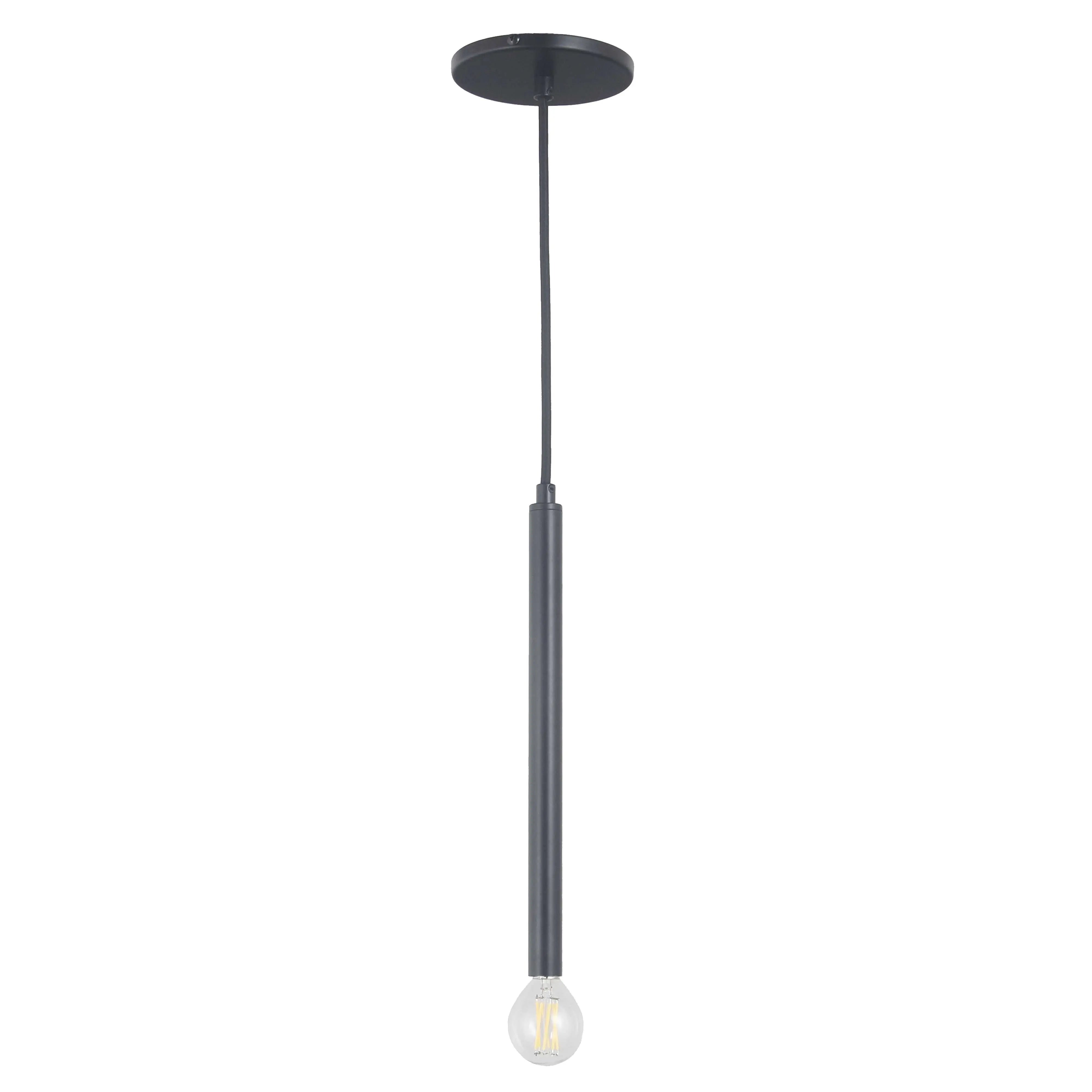 Dainolite 1 Light Incandescent Pendant Matte Black