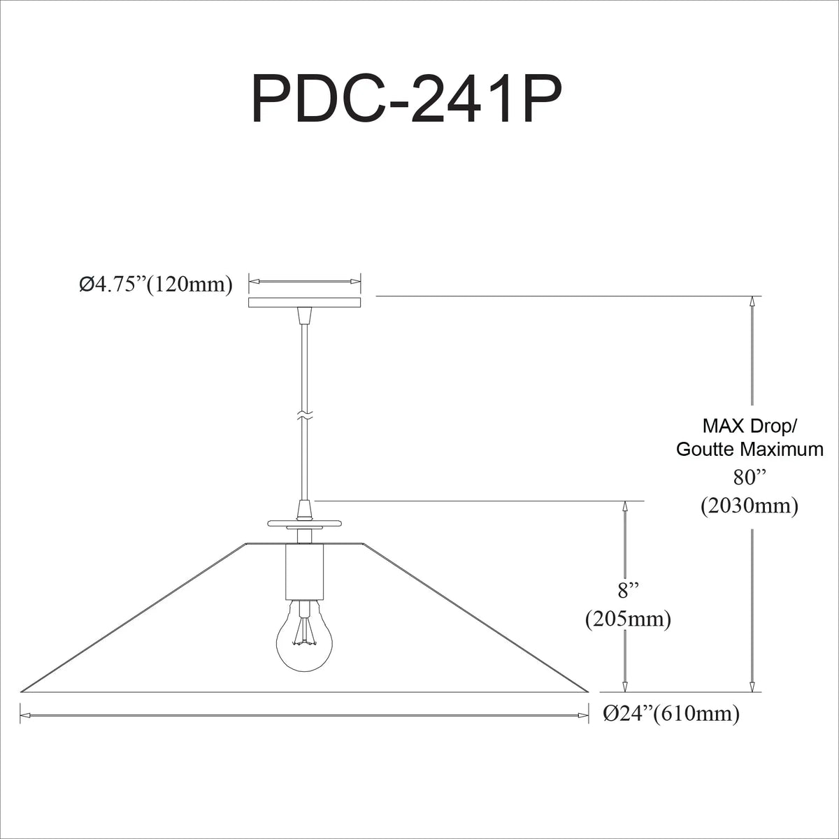 Dainolite 1 Light Incandescent Pendant, Aged Brass and Matte White
