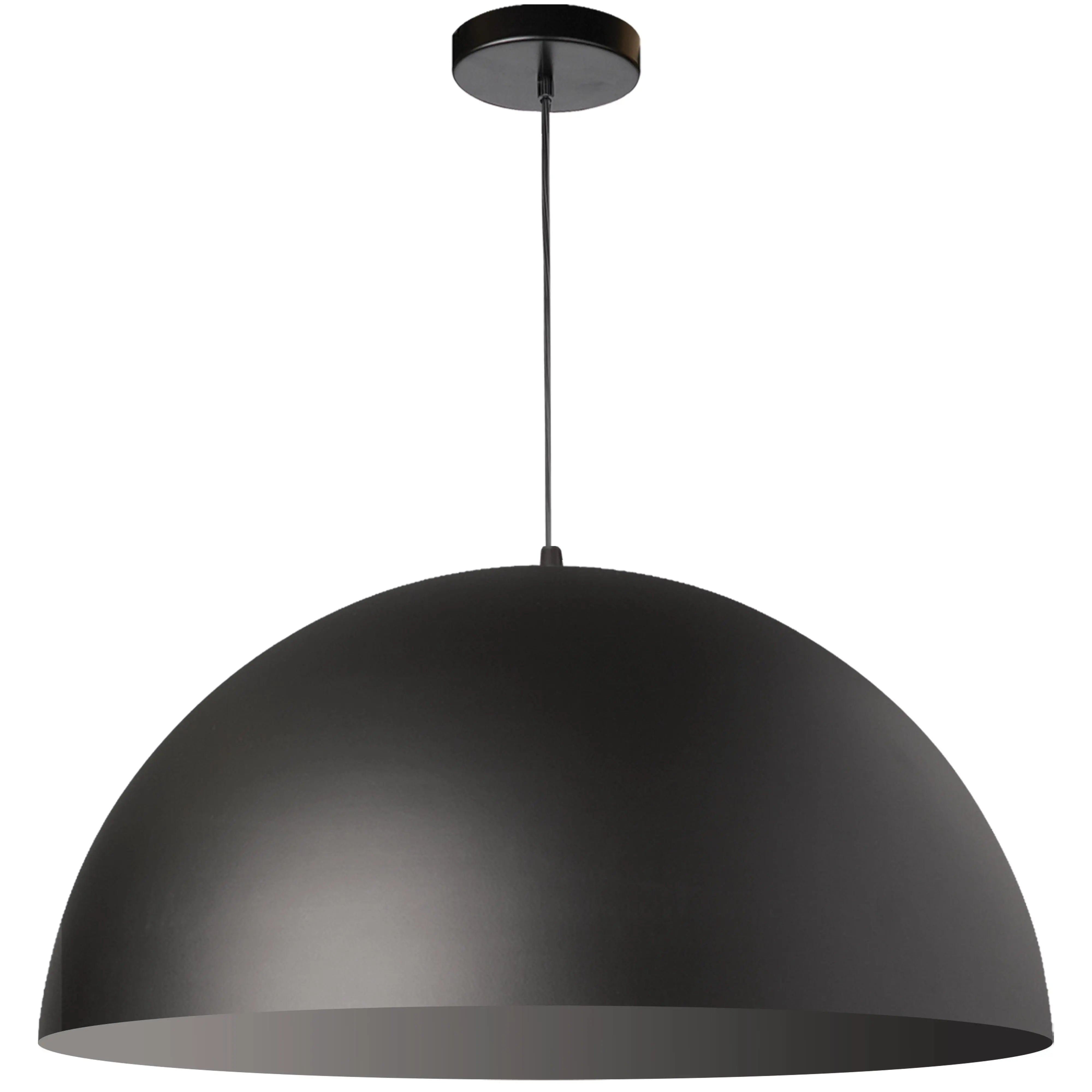 Dainolite 1 Light Incandescent Pendant, Matte Black