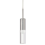 Dainolite 1 Light Incandescent Pendant, Polished Chrome with Clear Glass