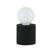 Dainolite 1 Light Incandescent Table Lamp Matte Black