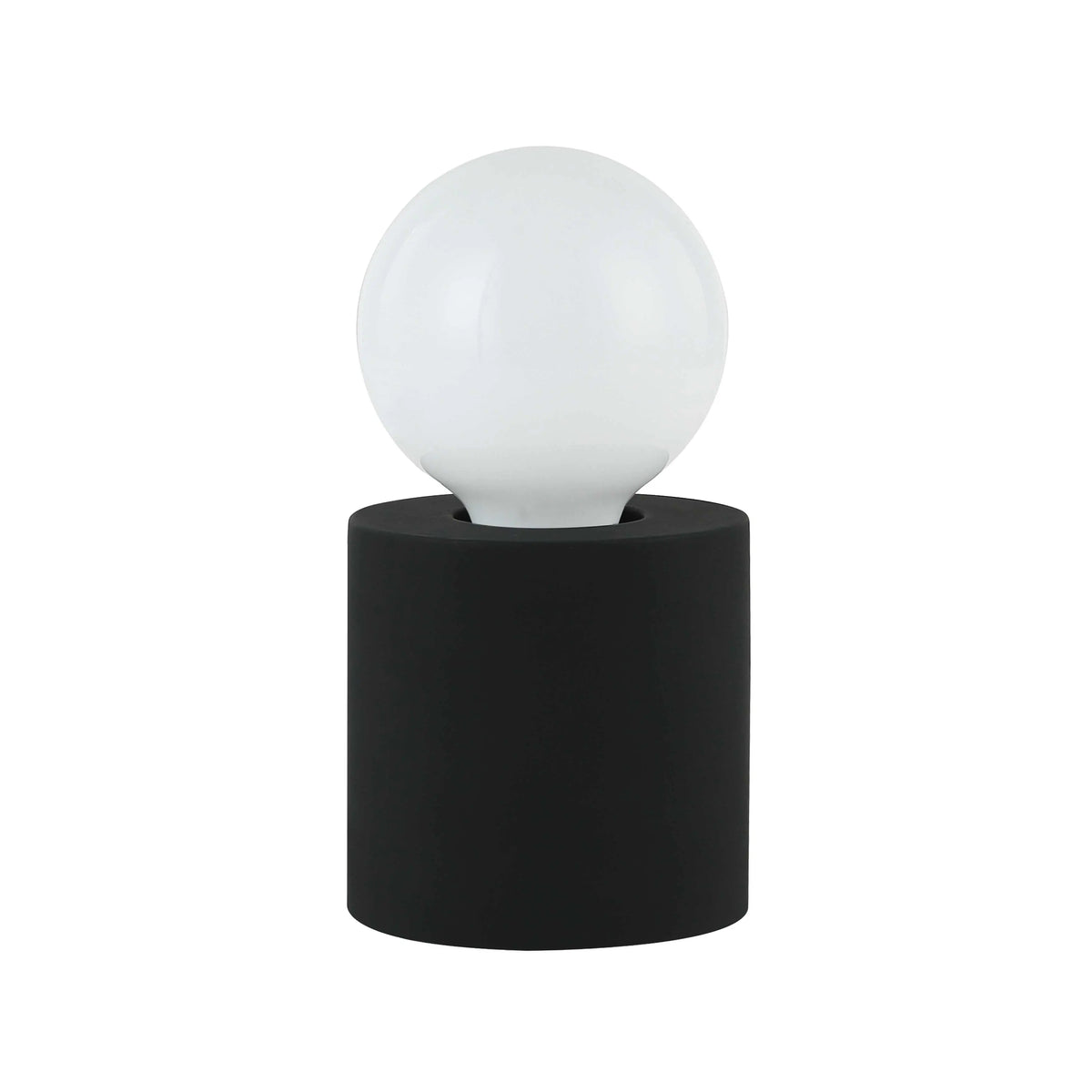 Dainolite 1 Light Incandescent Table Lamp Matte Black