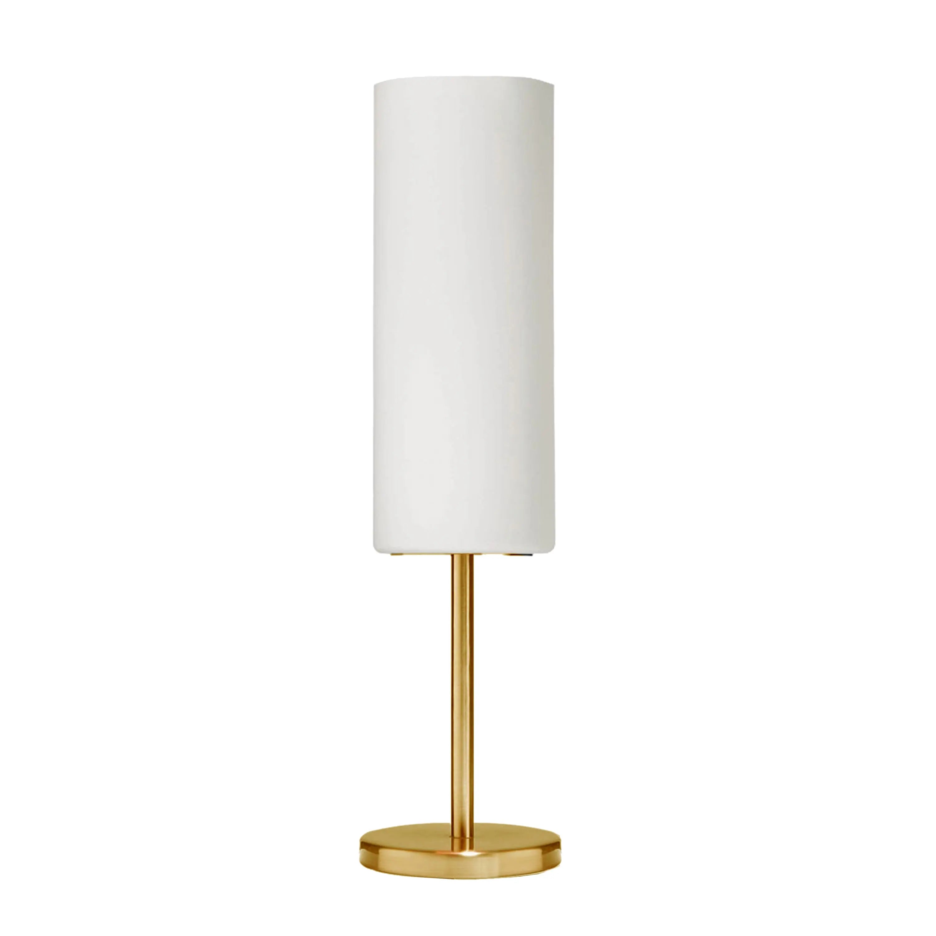 Dainolite 1 Light Incandescent Table Lamp, Aged Brass with White Glass