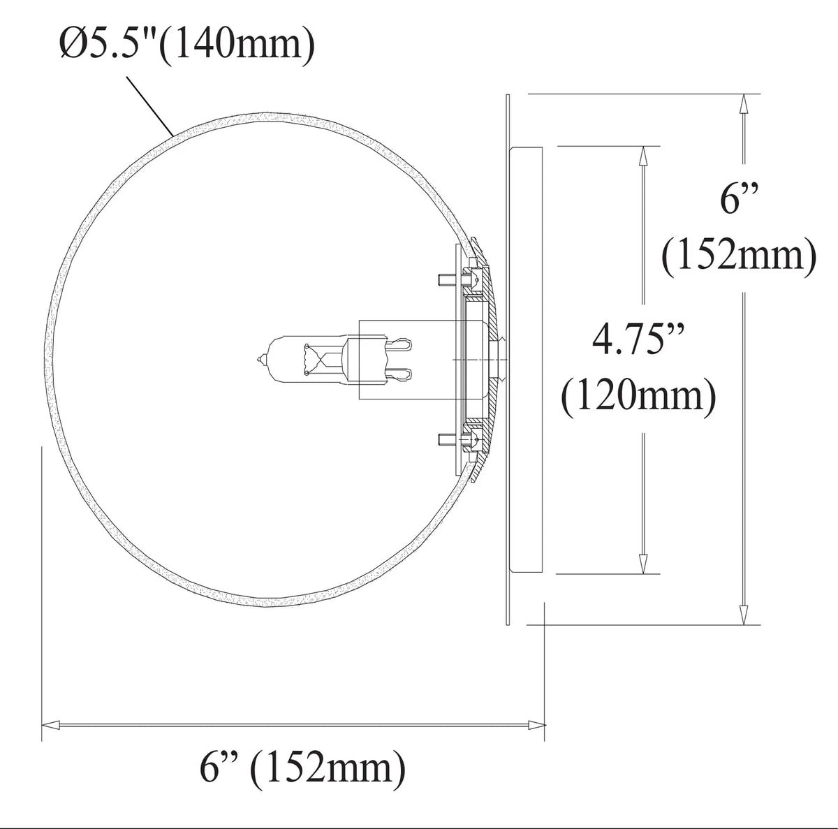 Dainolite 1 Light Incandescent Wall Sconce, Polished Chrome with Clear Glass