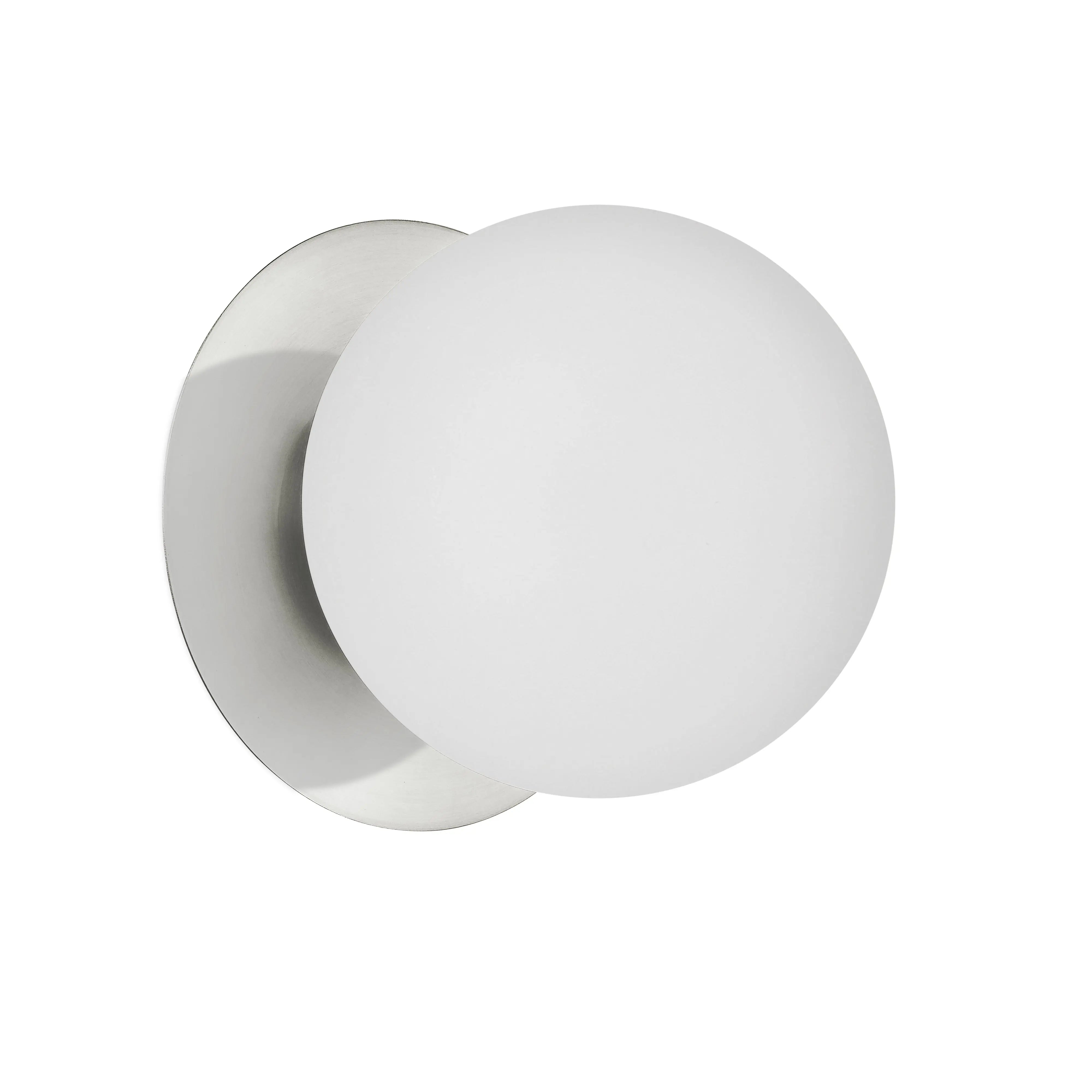 Dainolite 1 Light Incandescent Wall Sconce, Polished Chrome with White Glass