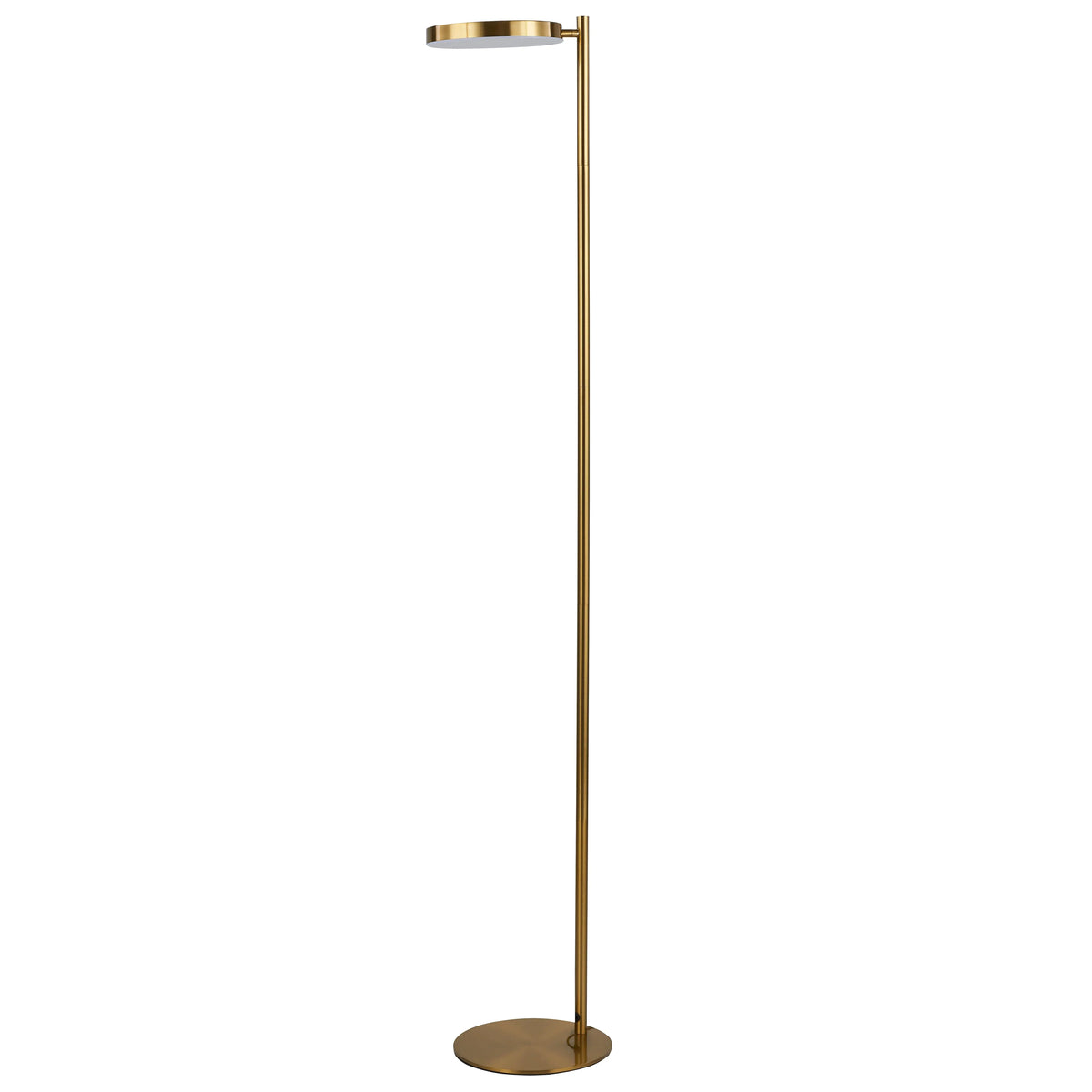 Dainolite 1 Light LED Fia Floor Lamp Aged Brass