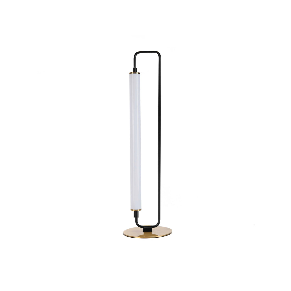 Dainolite 1 Light LED Freya Table Lamp Matte Black w/ White Acrylic