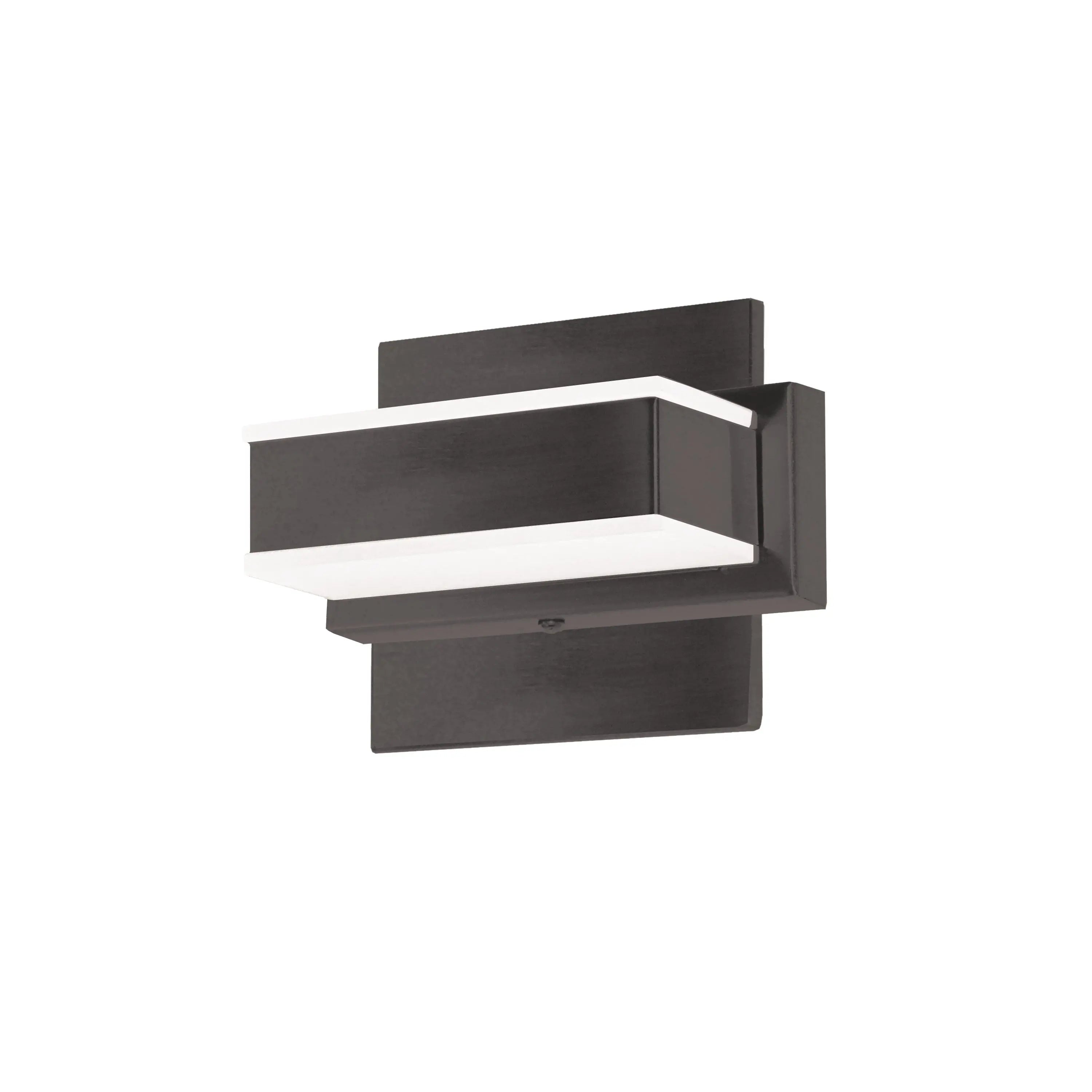Dainolite 1 Light LED Wall Vanity, Matte Black Finish