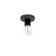 Dainolite 1 Light Matte Black Flush Mount