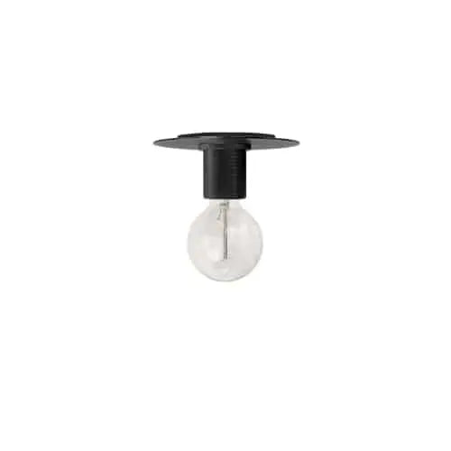 Dainolite 1 Light Matte Black Flush Mount