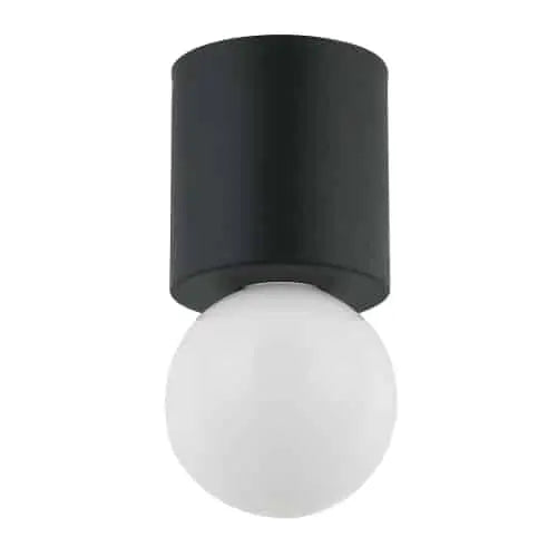 Dainolite 1 Light Matte Black Flush Mount