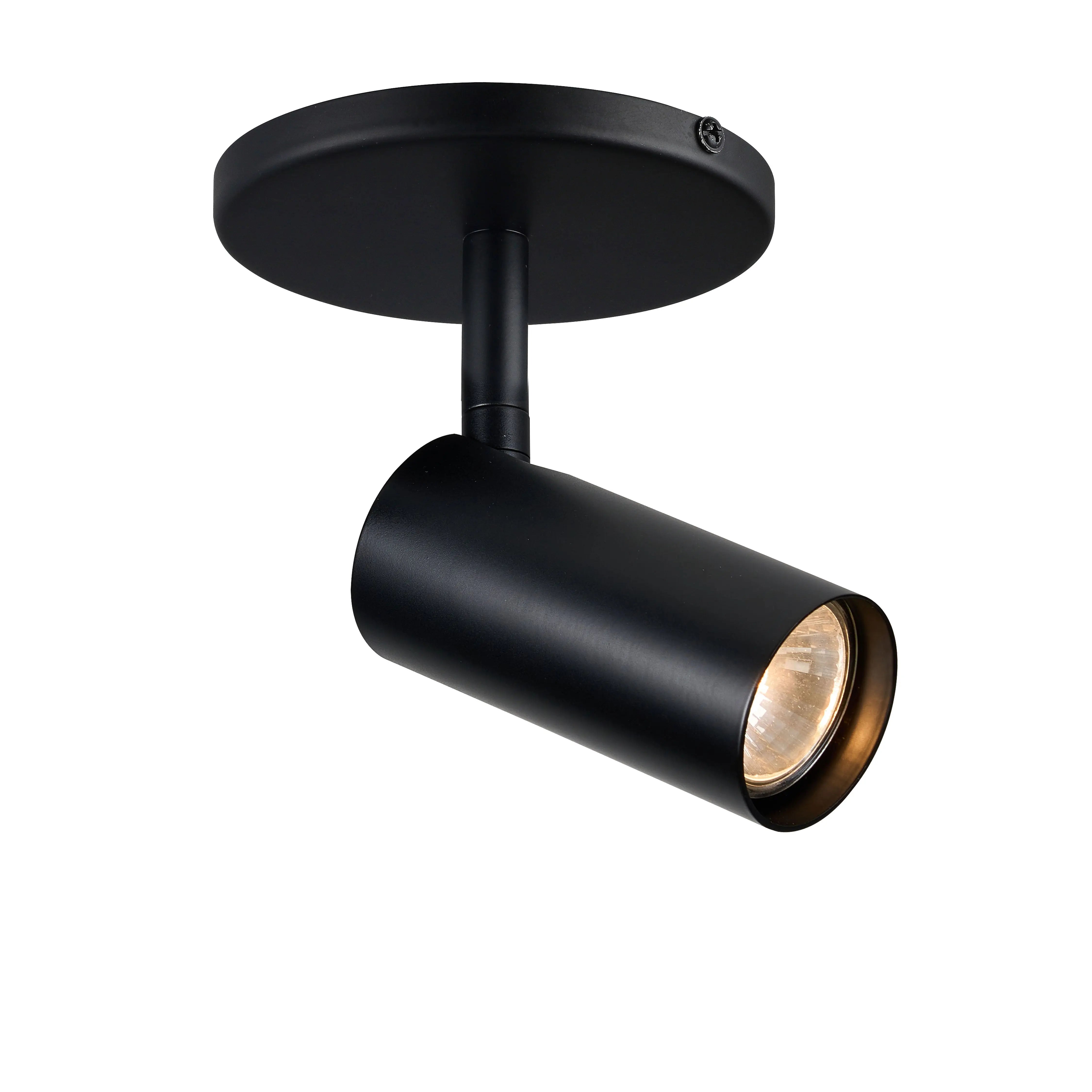 Dainolite 1 Light Matte Black Halogen Spotlight