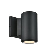 Dainolite 1 Light Matte Black Outdoor Wall Sconce