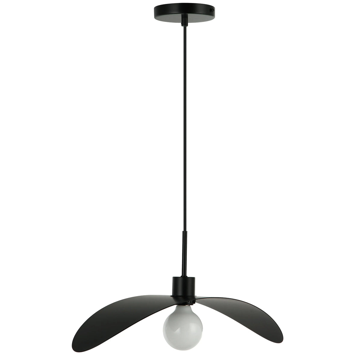 Dainolite 1 Light Matte Black Pendant CBL-201P-MB